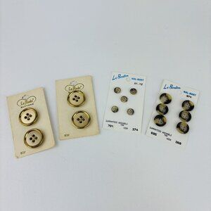 Lot Of 15 Vintage Buttons La Mode #47903 And LeBouton #701 & #695 New